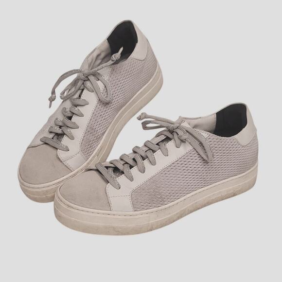 P448 Thea Low Top Sneakers in Stardust Silver Multi size US 10.5-11 - Picture 3 of 7